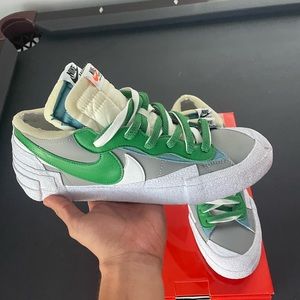 Nike X Sacai Low Blazers Green